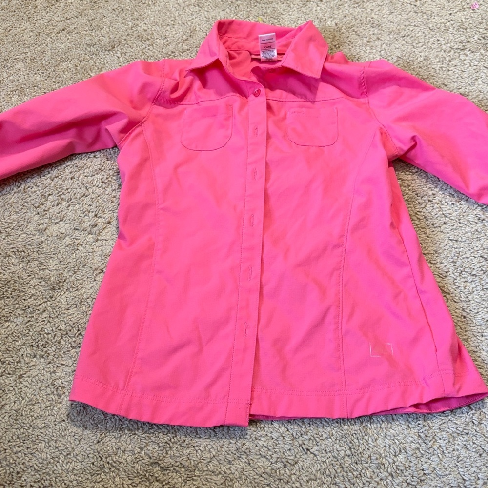 REI Button Up Shirt  Pink size Small 8